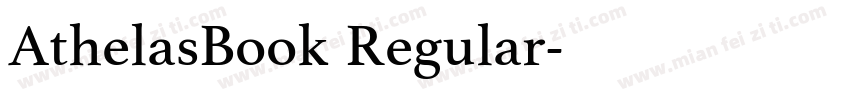 AthelasBook Regular字体转换
